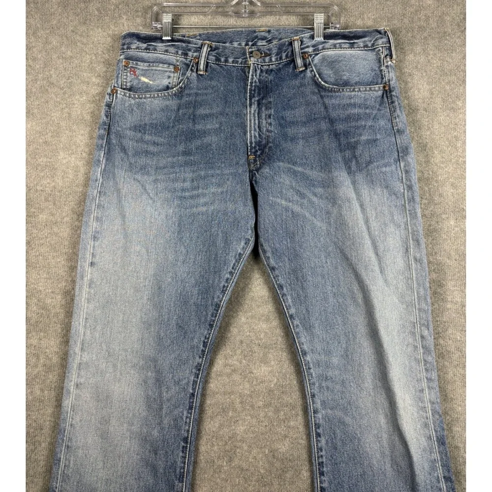 Polo Ralph Lauren 381 Slim Straight Leg Jeans 38x32 Blue Denim